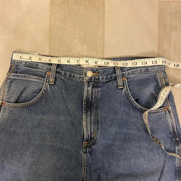 AGOLDE Magda Carpenter Jeans in Darkness Blue Size 29 - Picture 13 of 13